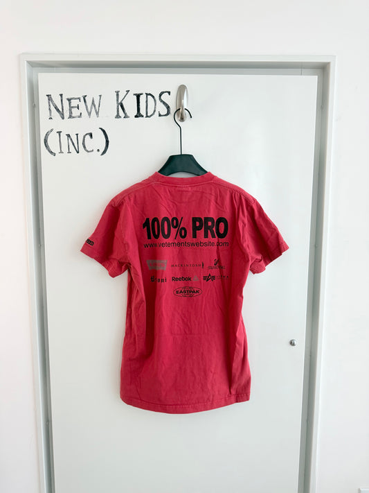 Vetements 100% Pro Logo T Shirt