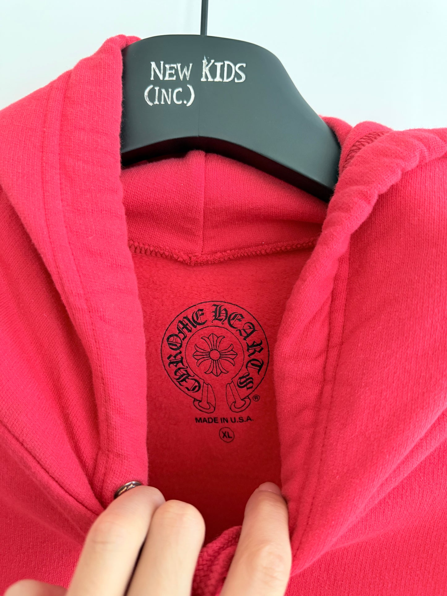 Chrome Hearts Red Scroll hoodie
