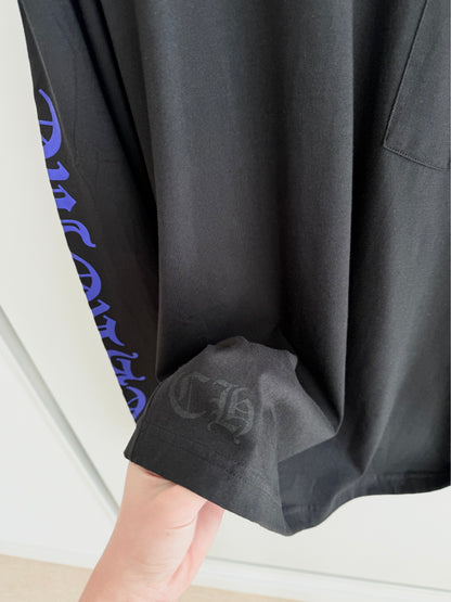 Chrome Hearts Blue logo long sleeve shirt
