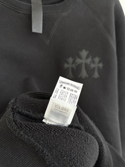 Chrome Hearts Triple Cross Patched Crewneck