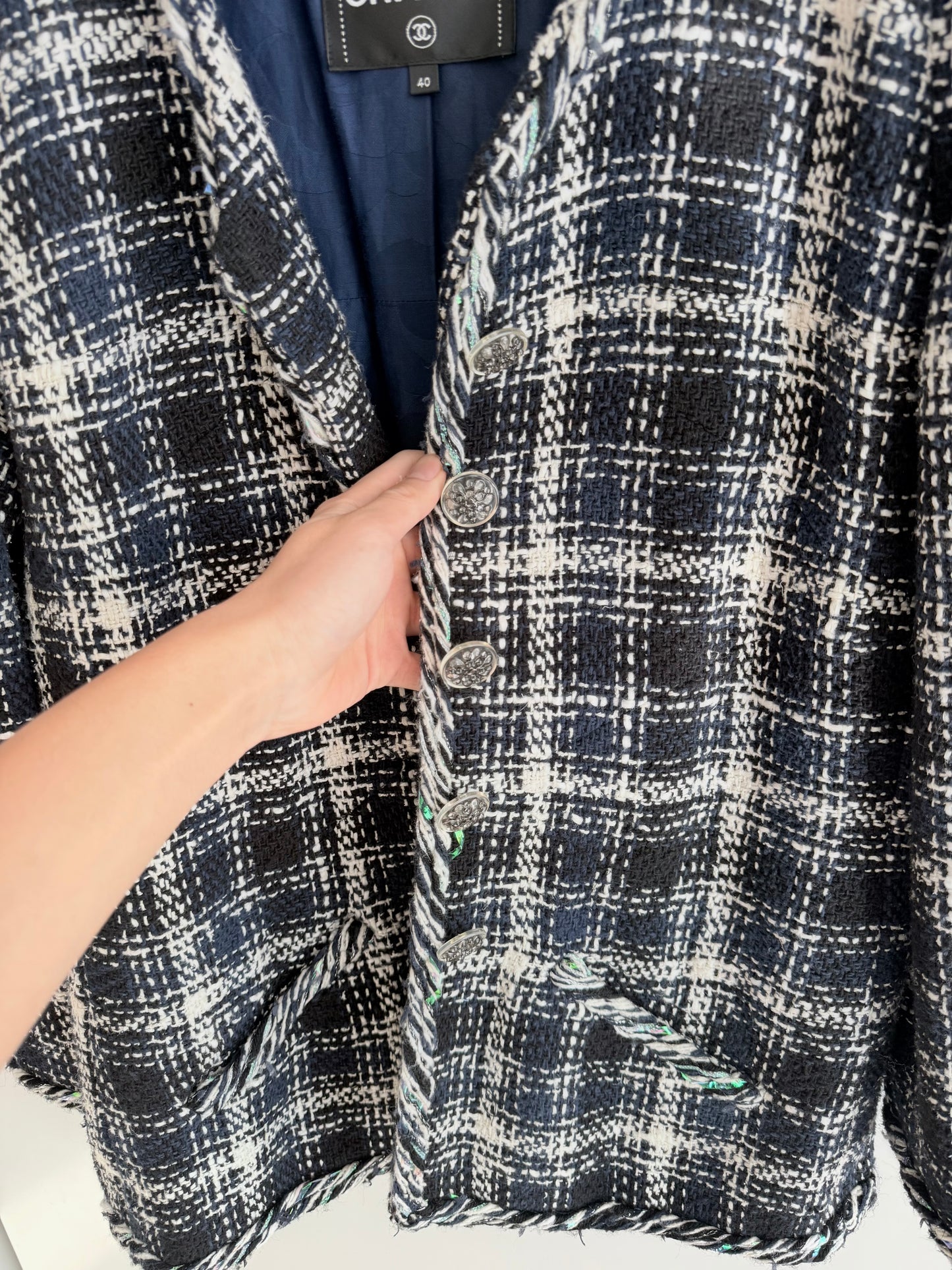 Chanel 18C Tweed Gripoix Jacket