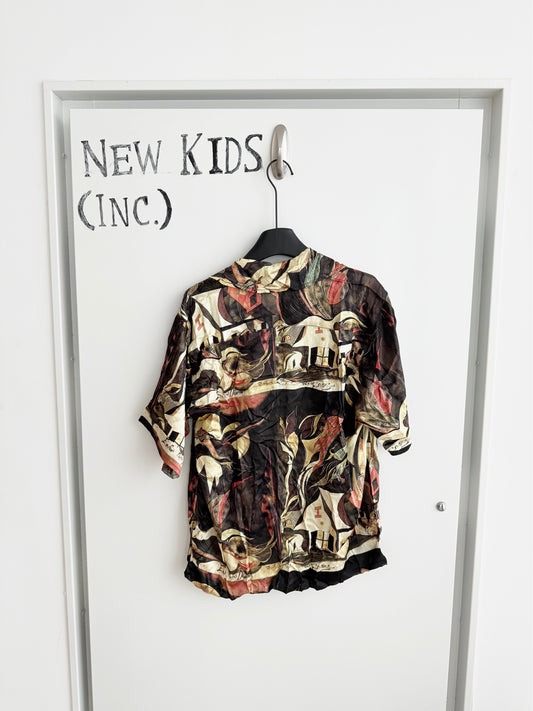 Enfants Riches Deprimes Silk Multicolor Broken Violin Shirt