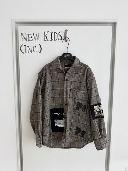 Enfants Riches Deprimes Austrian Holiday Patched Flannel Shirt