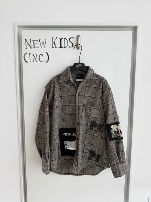 Enfants Riches Deprimes Austrian Holiday Patched Flannel Shirt