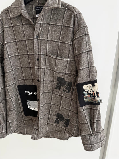 Enfants Riches Deprimes Austrian Holiday Patched Flannel Shirt